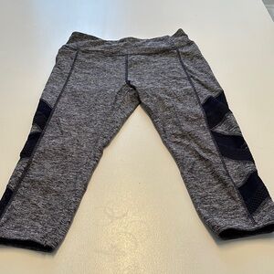 VOGO Athletica Heather Gray Leggings with Black Accents